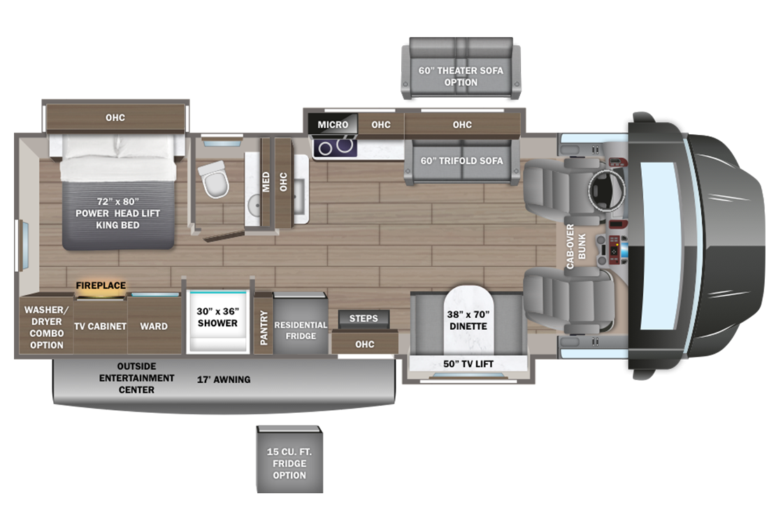 2025 Entegra Accolade Xt 35L Floorplan Image